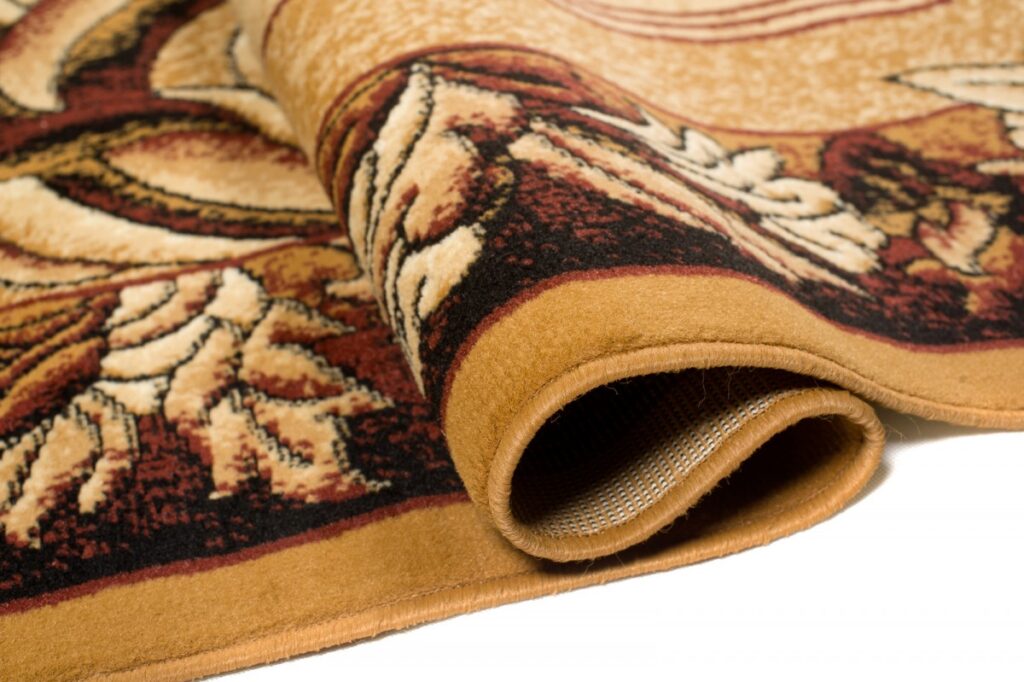 Teppich Atlas Beige Braun Klassisch Blätter