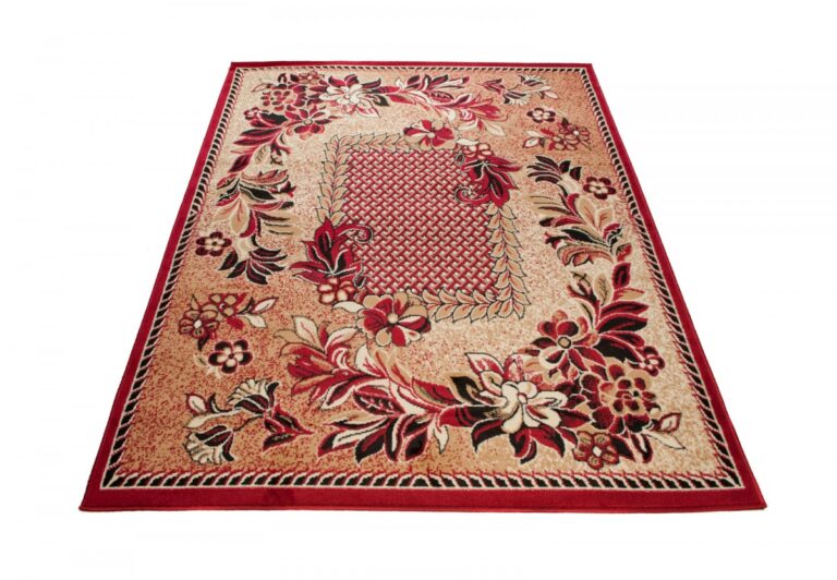 Teppich Atlas Beige Rot Modern Floral