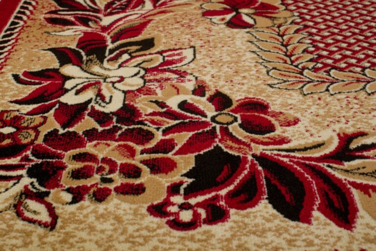 Teppich Atlas Beige Rot Modern Floral