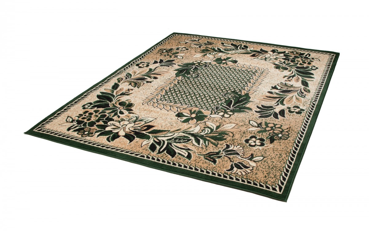 Teppich Atlas Beige Grün Modern Floral