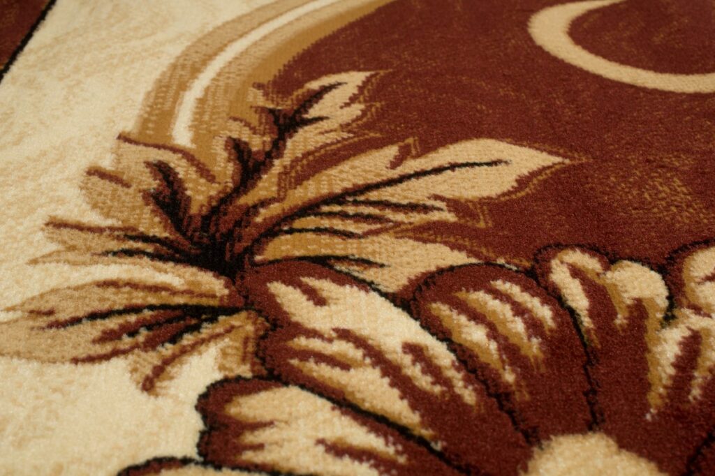Teppich Atlas Braun Beige Klassisch Floral