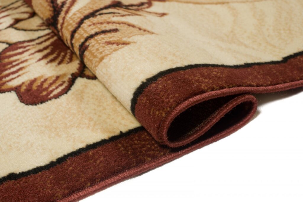 Teppich Atlas Braun Beige Klassisch Floral