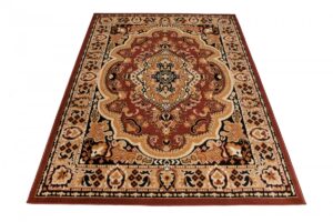 Teppich Atlas Braun Beige Traditionell Medaillon