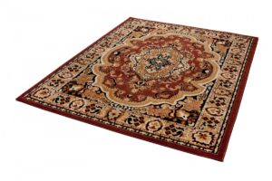 Teppich Atlas Braun Beige Traditionell Medaillon