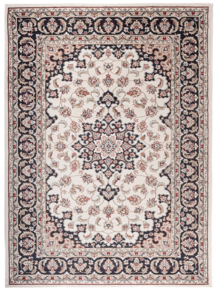 Teppich Colorado Creme Schwarz Rot Traditionell