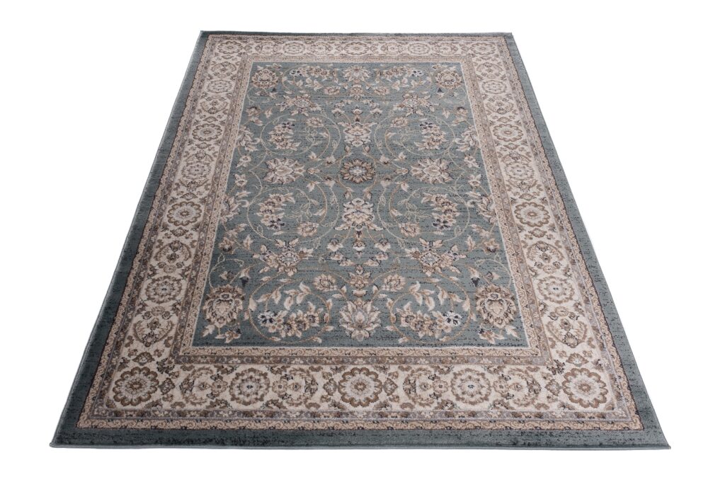 Teppich Colorado Traditioneller Blau Beige Floral