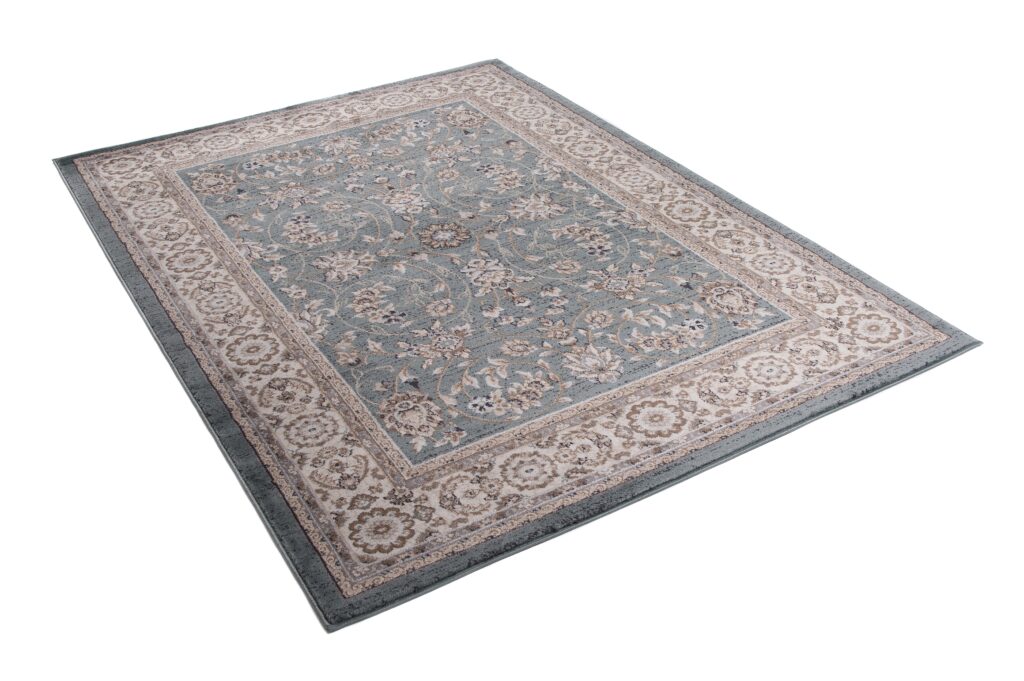 Teppich Colorado Traditioneller Blau Beige Floral