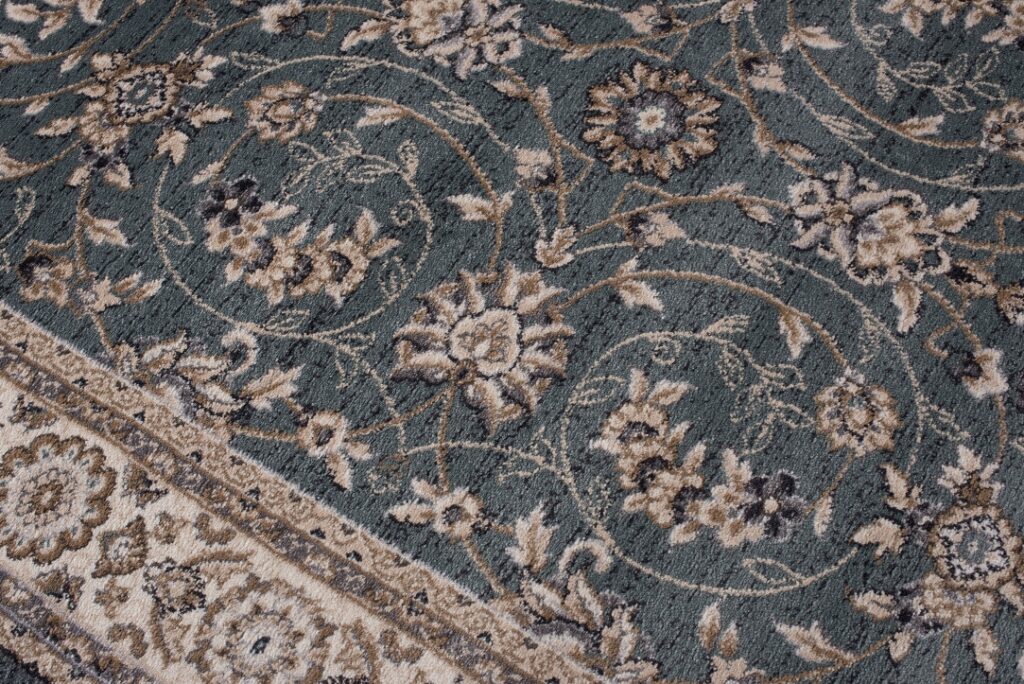 Teppich Colorado Traditioneller Blau Beige Floral