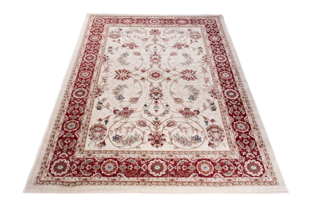 Teppich Colorado Traditioneller Creme Rot Floral