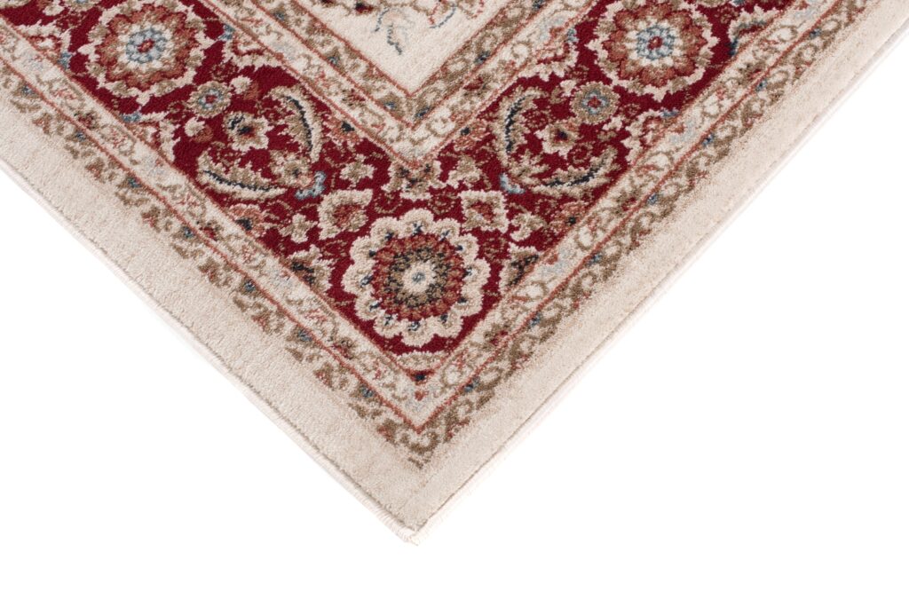 Teppich Colorado Traditioneller Creme Rot Floral