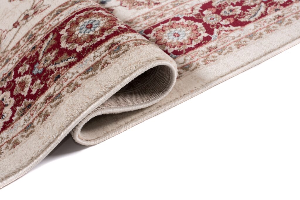 Teppich Colorado Traditioneller Creme Rot Floral