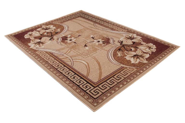 Teppich Atlas Beige Braun Klassisch Floral