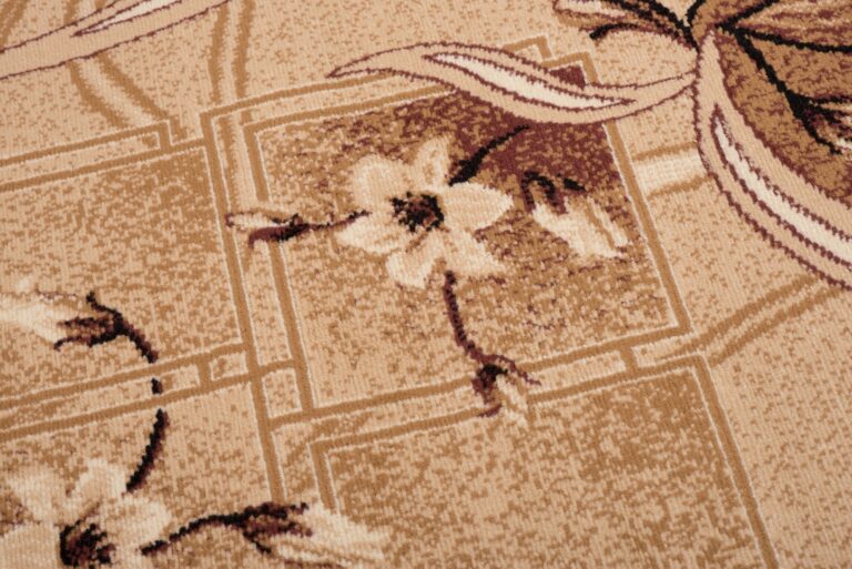 Teppich Atlas Beige Braun Klassisch Floral