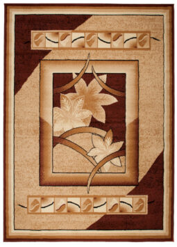 Teppich Atlas Beige Braun Geometrisch Floral