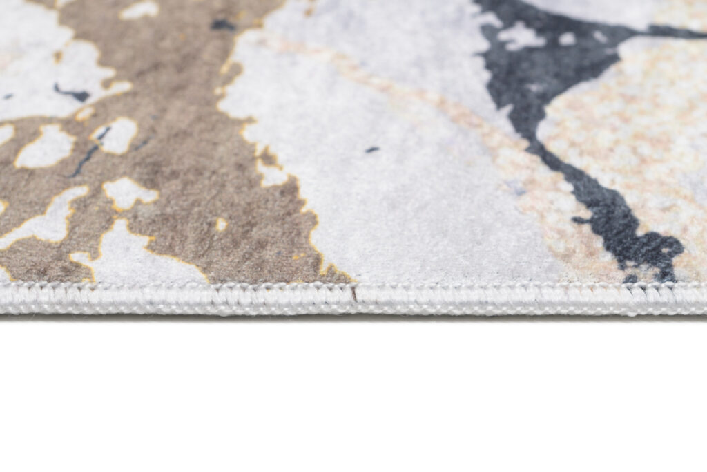 Teppich Toscana Creme Gold Schwarz Marmor