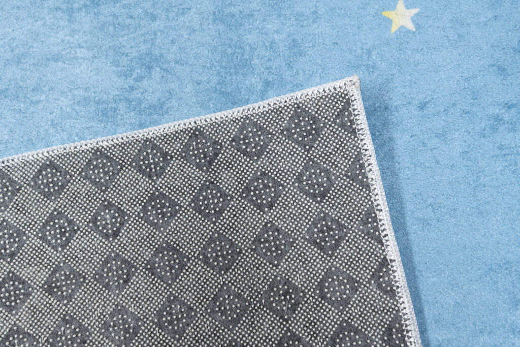 Teppich Emma Kinderzimmer Blau Kosmos Rutschfest