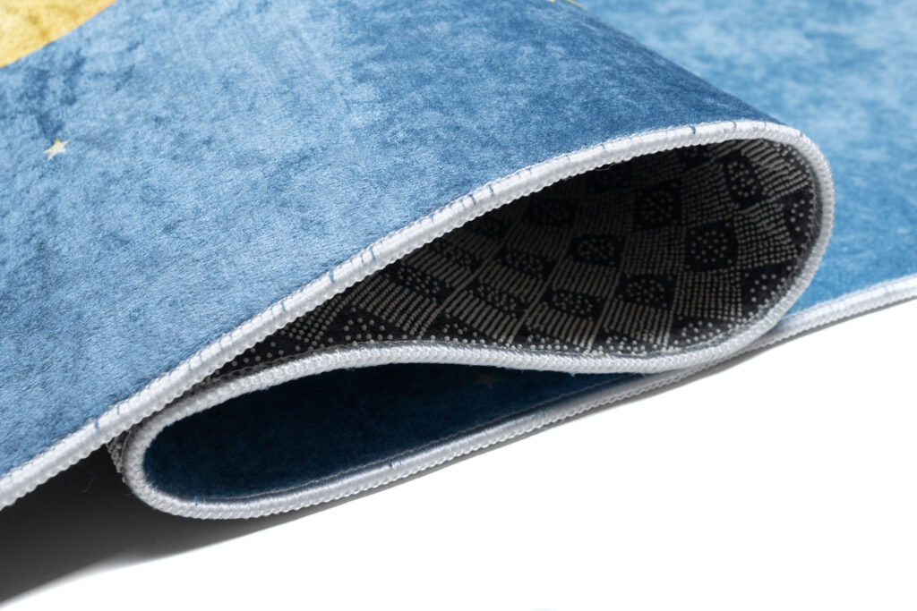 Teppich Emma Kinderzimmer Blau Kosmos Rutschfest