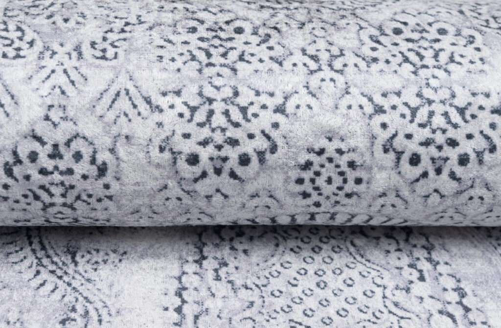 Teppich Victoria Grau Meliert Ornamente Anti-Rutsch