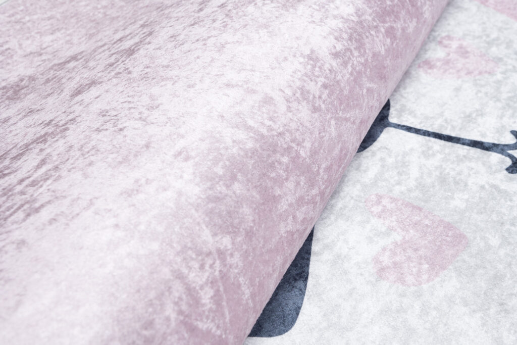 Teppich Emma Kinderzimmer Rosa Panda Rutschfest