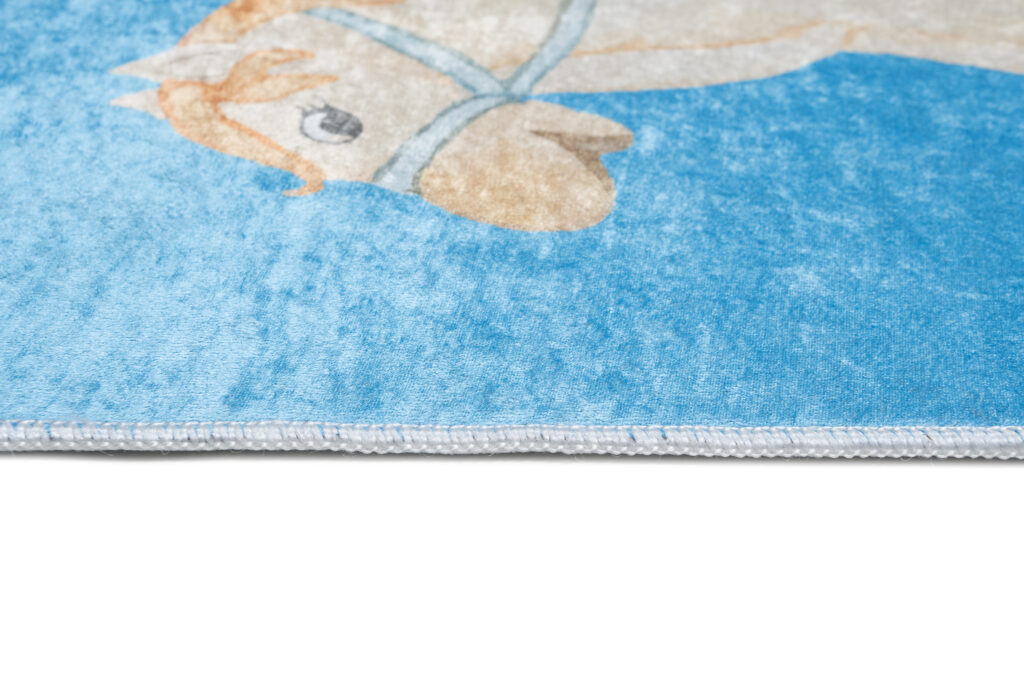 Teppich Emma Kinderzimmer Grau Blau Himmel und Hölle
