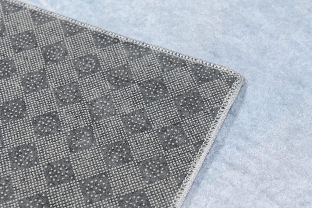 Teppich Emma Grau Blau Panda Anti-Rutsch