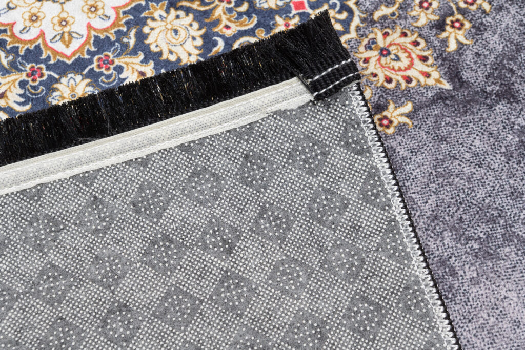 Teppich Victoria Fransen Traditionell Grau Creme