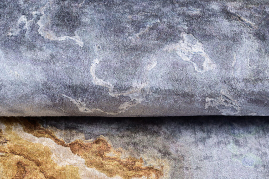 Teppich Toscana Modern Grau Golden Abstrakt