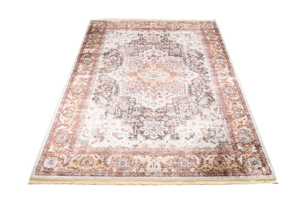 Teppich Victoria Fransen Klassisch Beige Creme