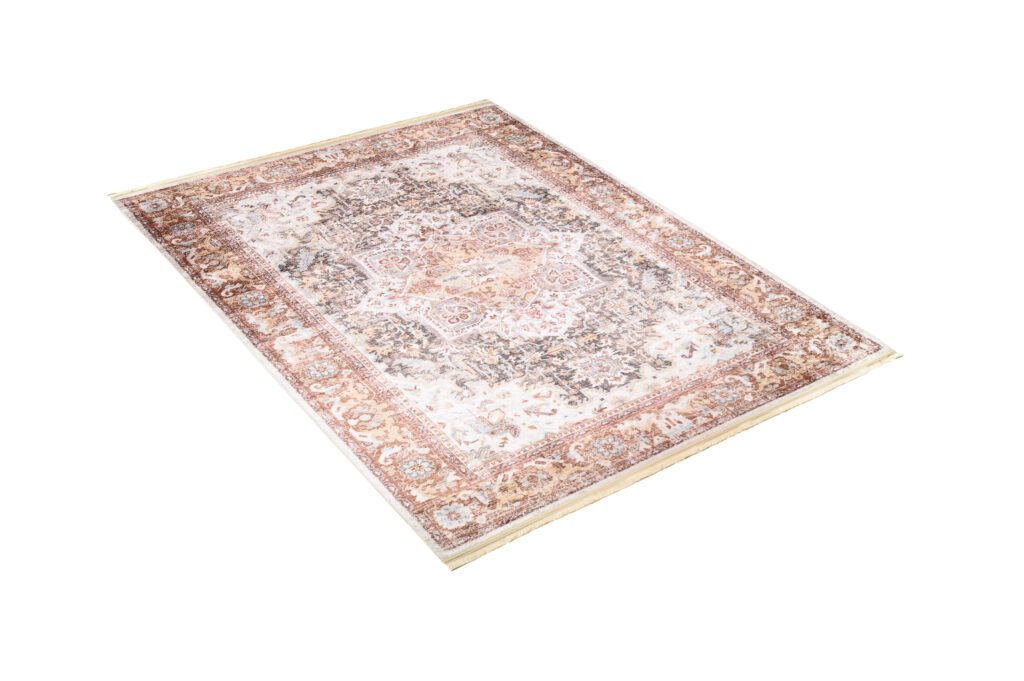 Teppich Victoria Fransen Klassisch Beige Creme