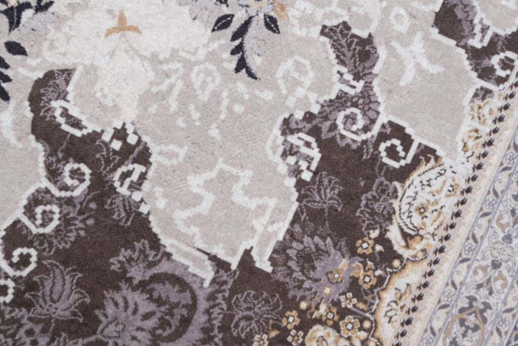 Teppich Victoria Fransen Klassisch Braun Rosette