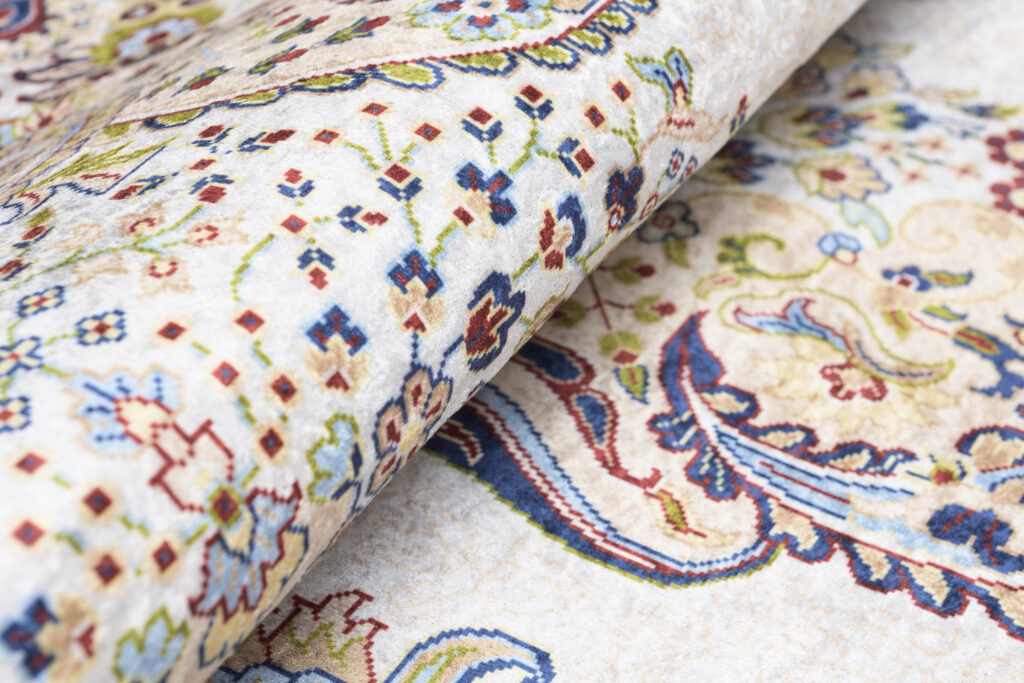 Teppich Victoria Creme Marineblau Traditionell