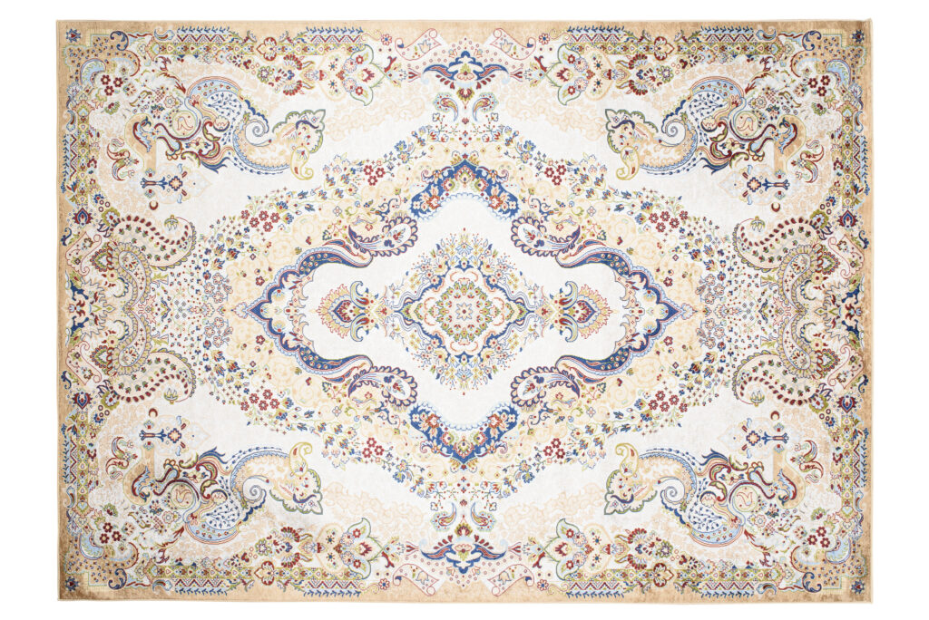 Teppich Victoria Creme Marineblau Traditionell