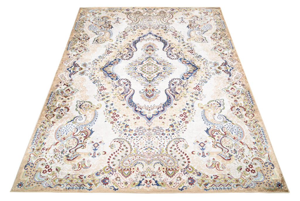 Teppich Victoria Creme Marineblau Traditionell