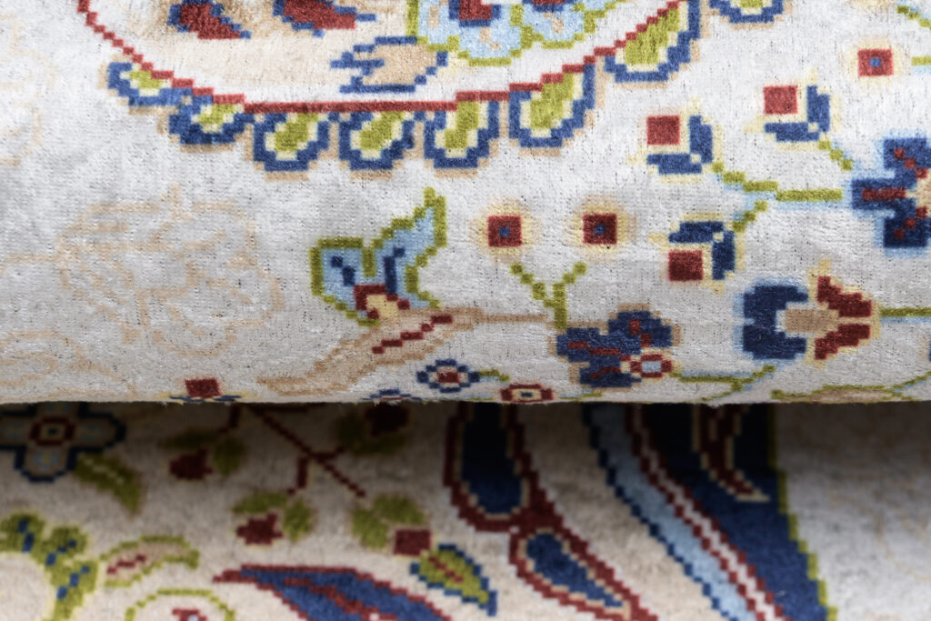 Teppich Victoria Creme Marineblau Traditionell