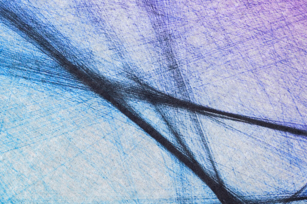 Teppich Toscana Rosa Blau Abstrakt Linien