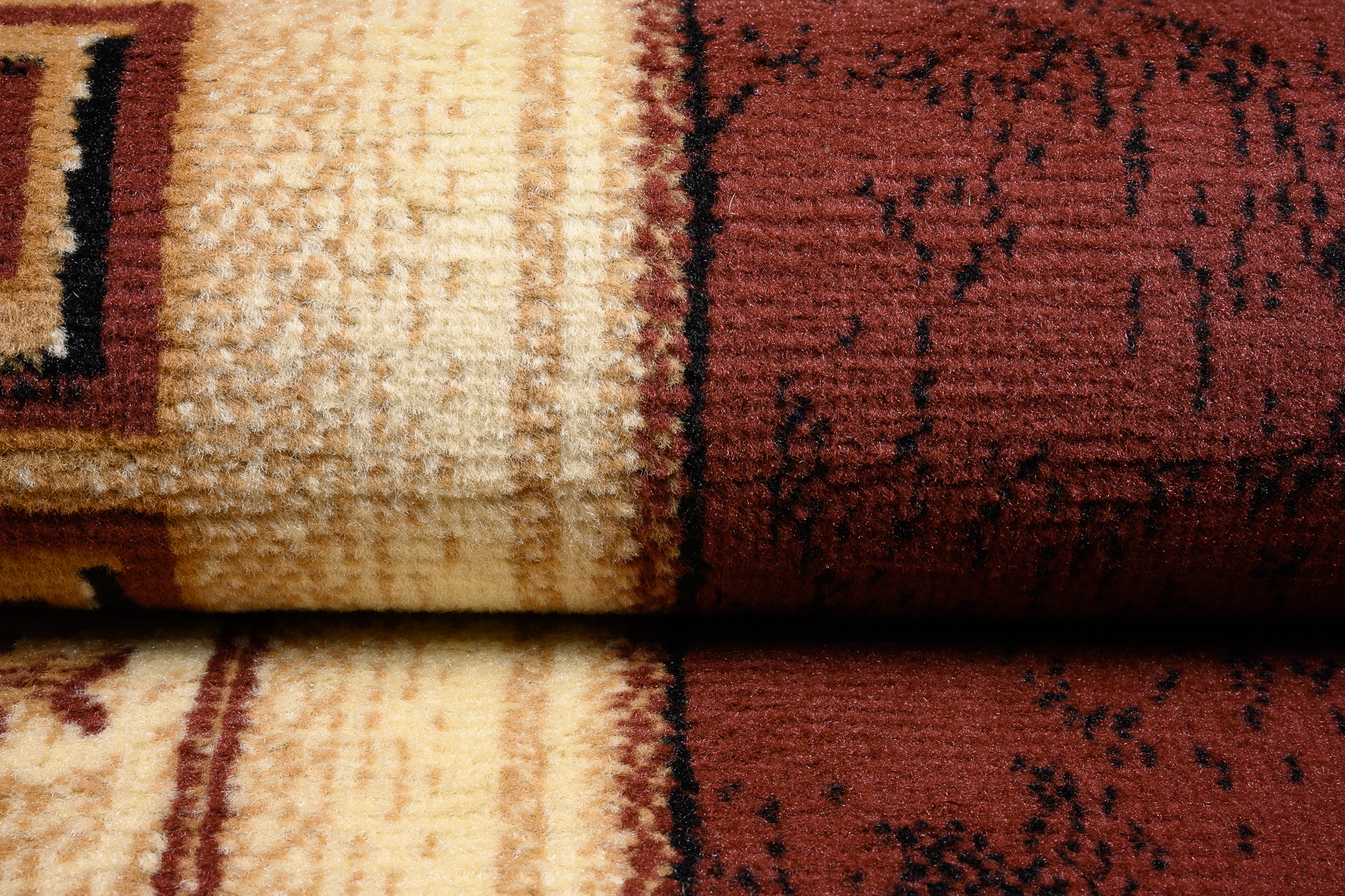 Teppich Atlas Braun Beige Klassisch Rahmen