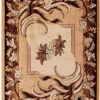 Teppich Atlas Beige Braun Klassisch Blätter