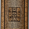 Teppich Atlas Schwarz Braun Tier Print Safari