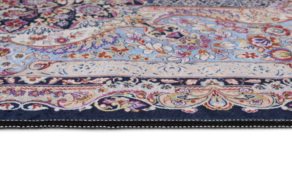 Teppich Victoria Fransen Mehrfarbige Rosette