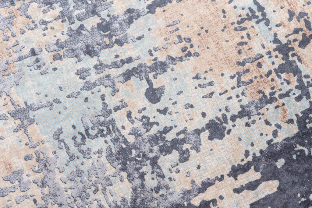 Teppich Toscana Abstrakt Marineblau Kupfer