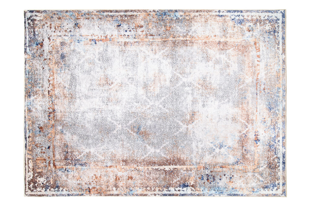 Teppich Victoria Vintage Marineblau Kupfer