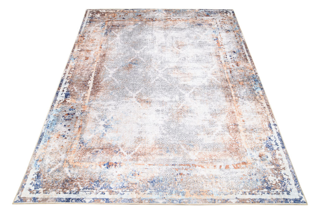 Teppich Victoria Vintage Marineblau Kupfer