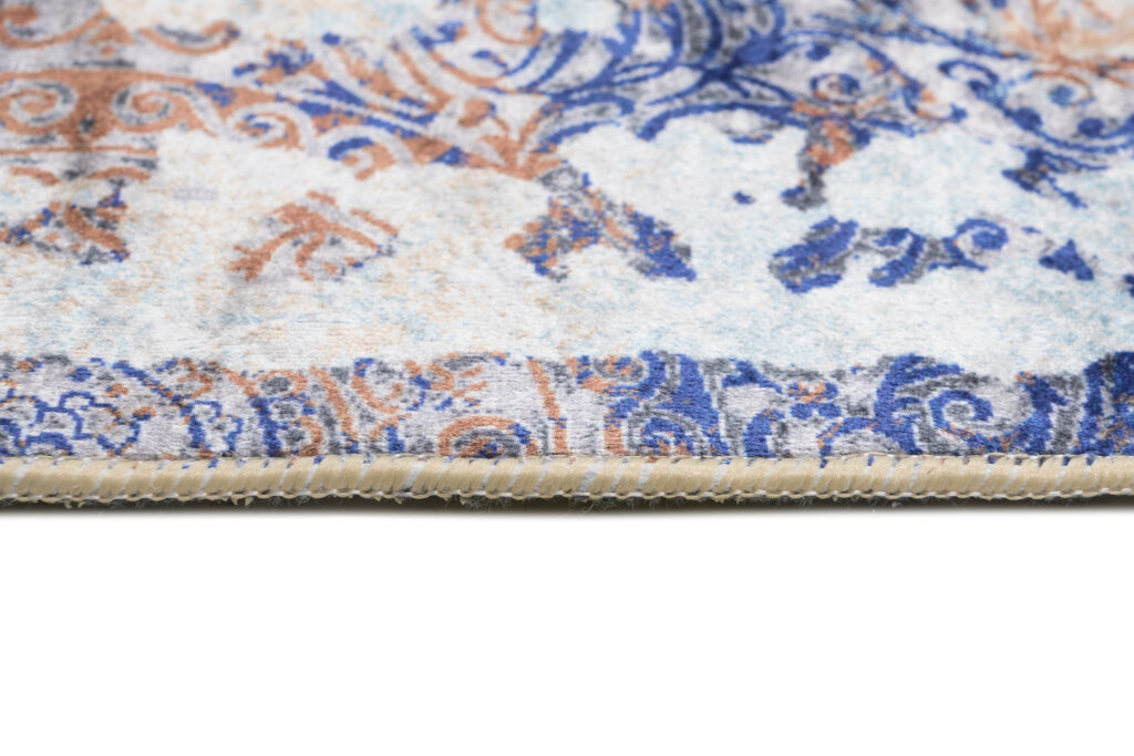 Teppich Victoria Vintage Marineblau Kupfer