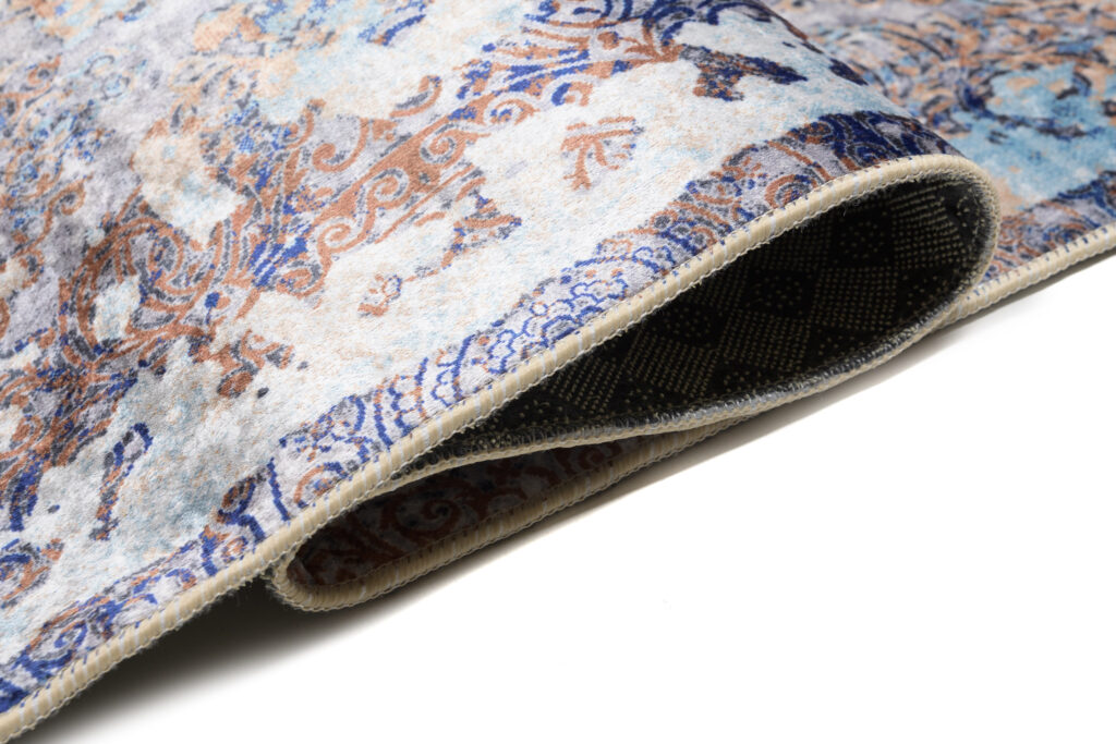 Teppich Victoria Vintage Marineblau Kupfer