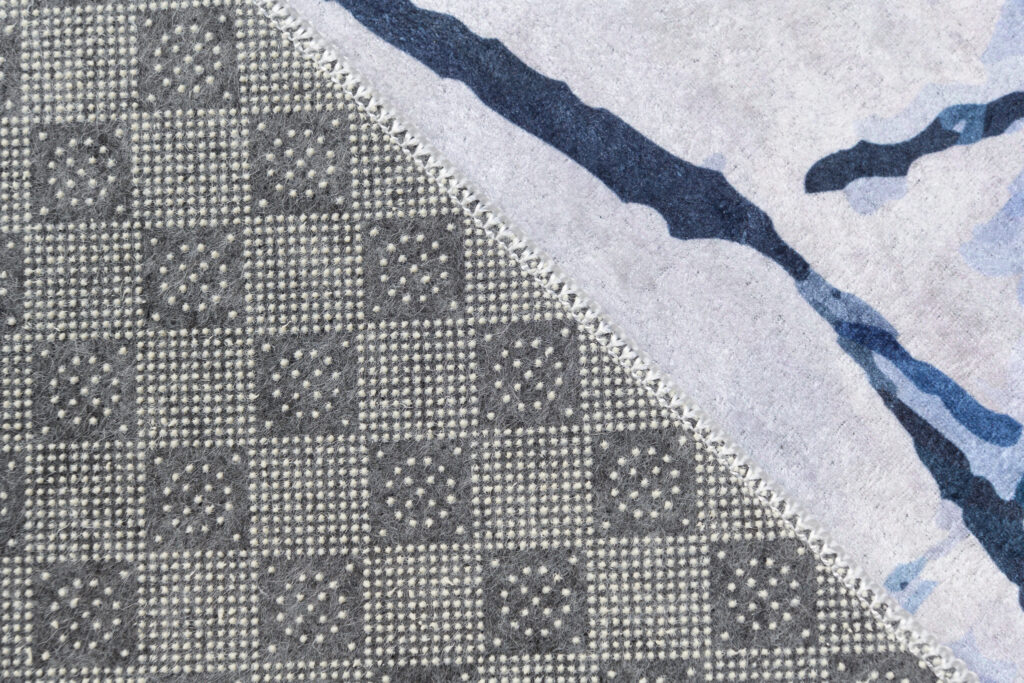 Teppich Toscana Abstrakt Blau Grau
