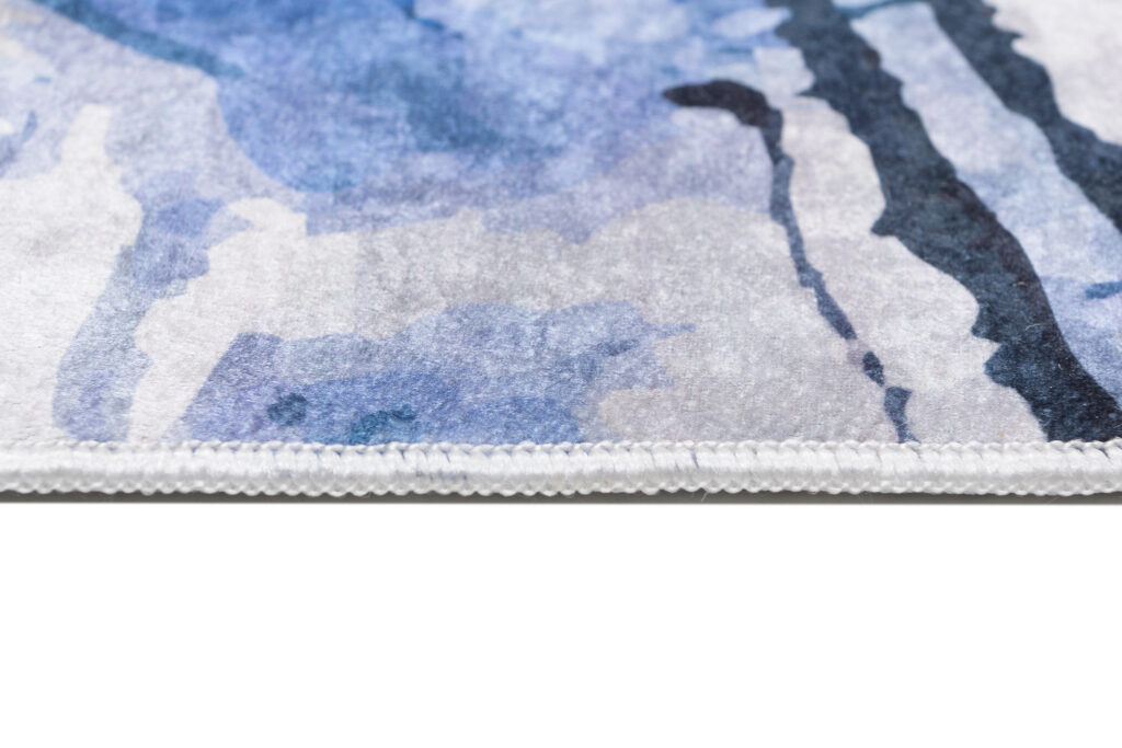 Teppich Toscana Abstrakt Blau Grau
