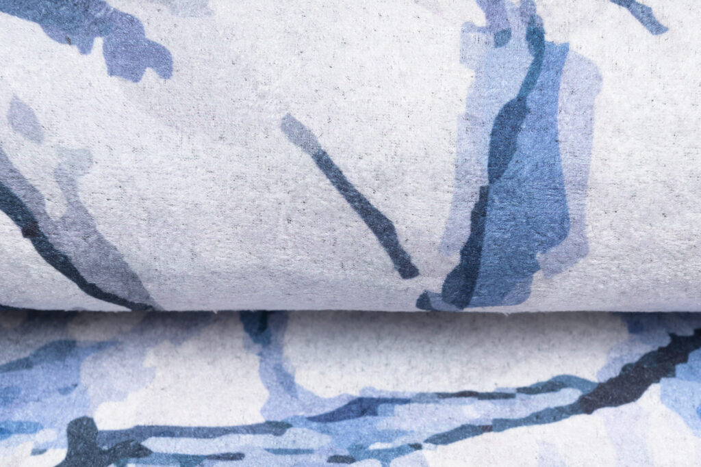 Teppich Toscana Abstrakt Blau Grau