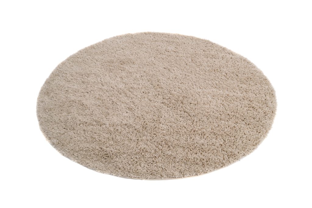 Teppich Essence Rund Shaggy Einfarbig Beige