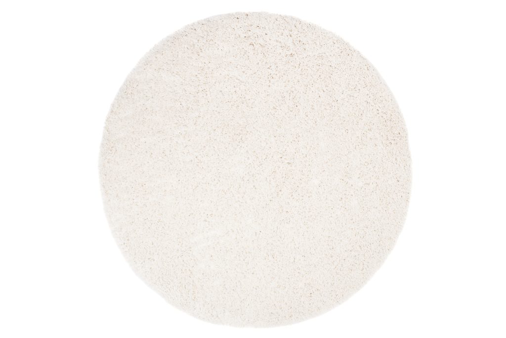 Teppich Essence Rund Shaggy Einfarbig Creme