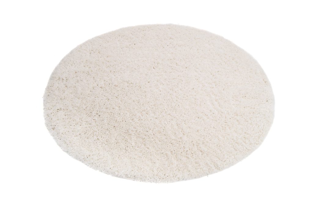Teppich Essence Rund Shaggy Einfarbig Creme